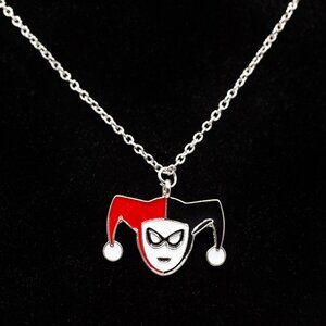 Handmade DC Comics Harley Quinn Necklace